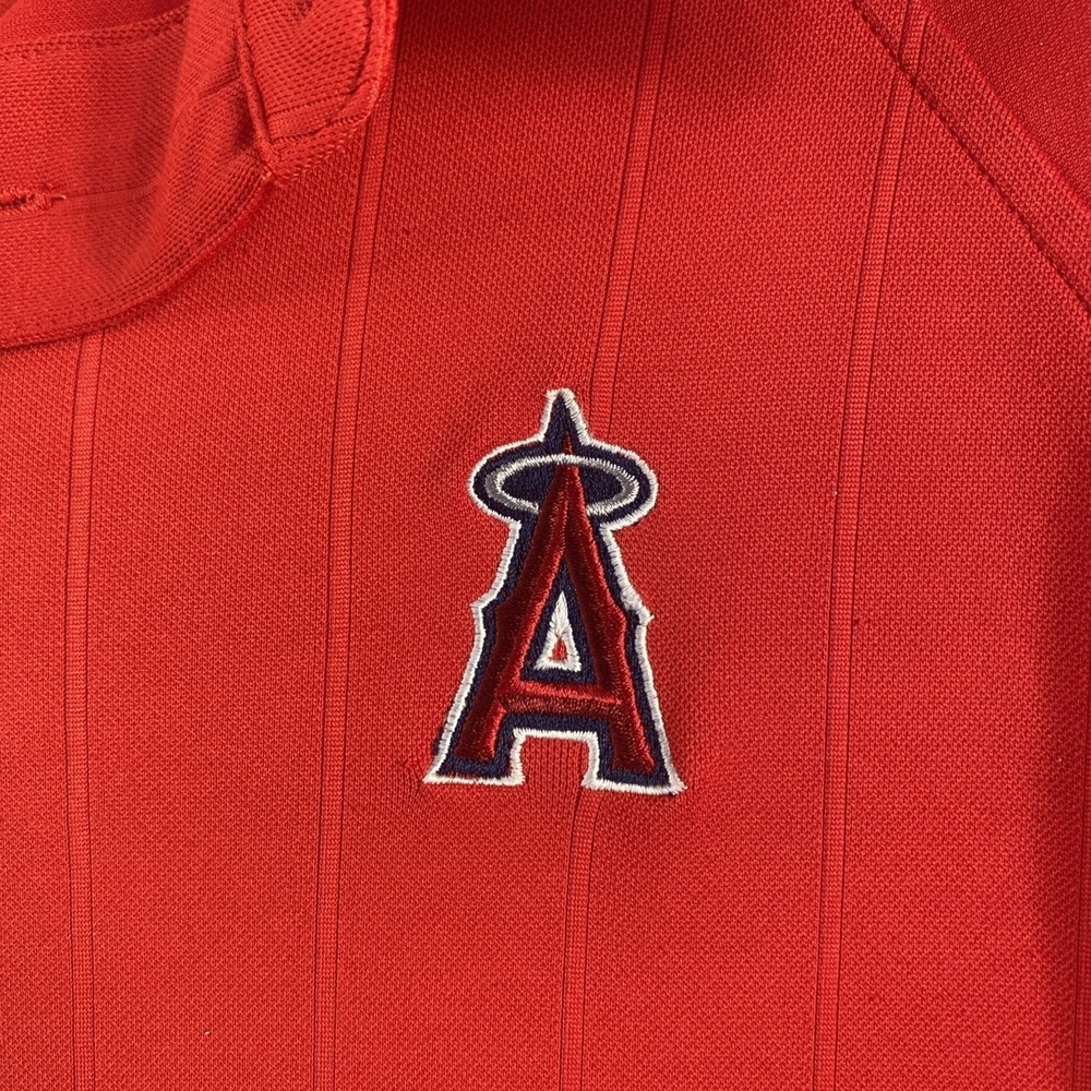 ANAHEIM ANGELS MLB BASEBALL GOLF POLO T-Shirt 2XL Dri Fit - Picture 5 of 6